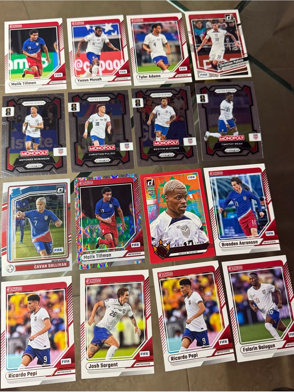 Assorted USMNT and Soccer Trading Card Lot - White & Blue
